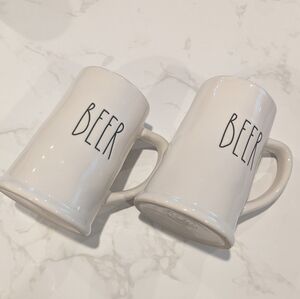 Rae Dunn Beer Mug set of 2